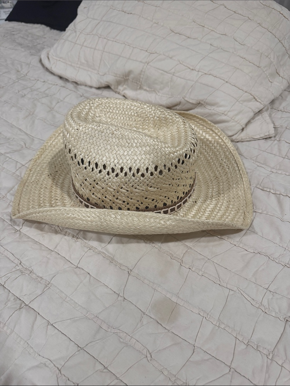 Vintage Biltmore Straw Cowboy Hat - Natural